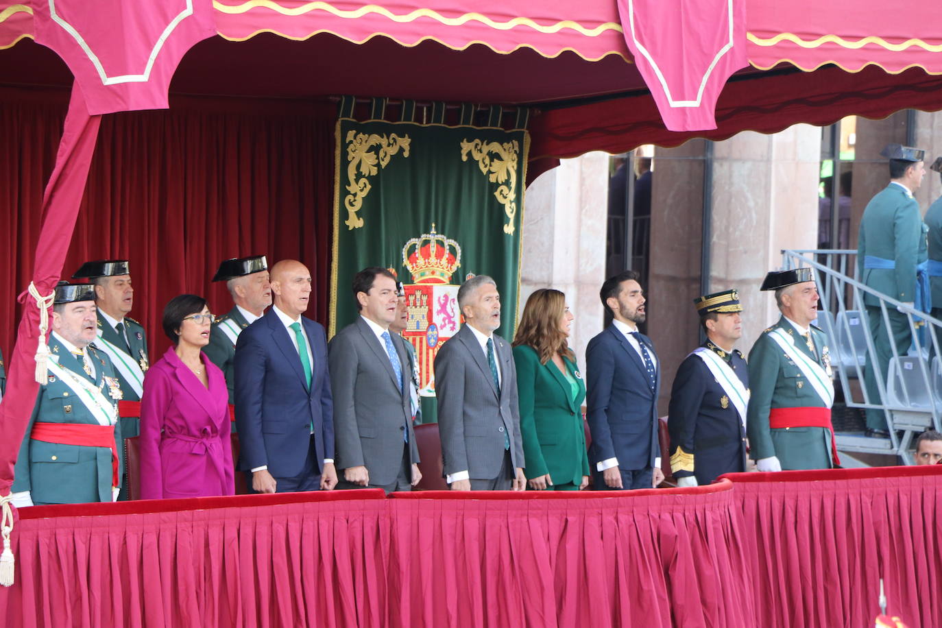 Acto central de la semana institucional de la Guardia Civil en León. 