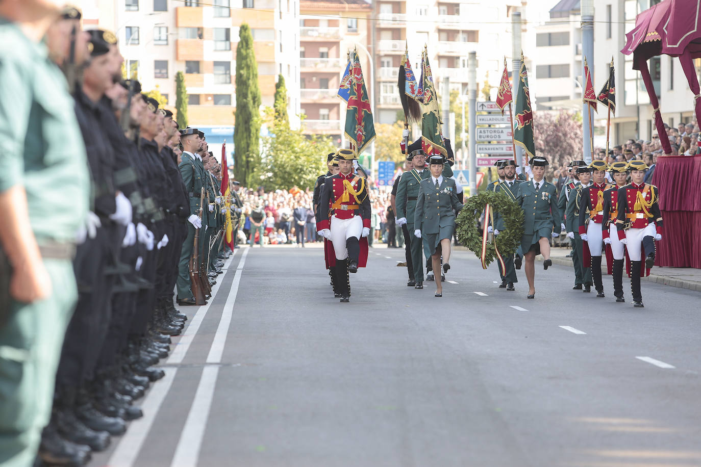 Acto central de celebración de la festividad de la patrona de la Guardia Civil en León. 