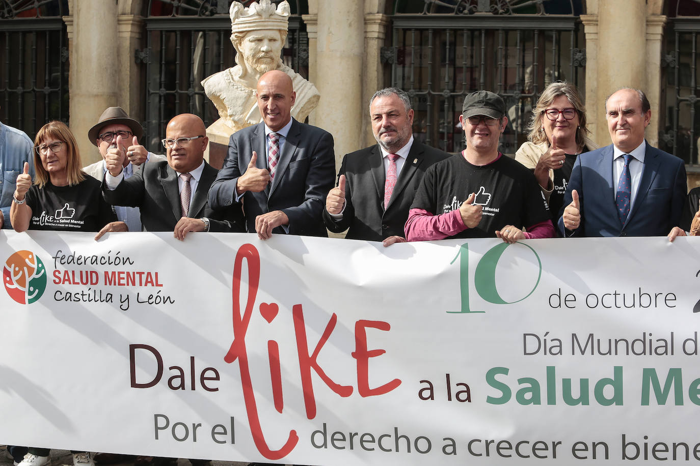 Acto institucional del Día Mundial de la Salud Mental en León. 