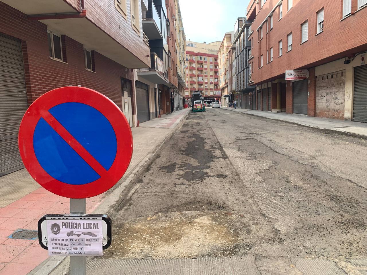 Una de las últimas calles afectadas por el plan.