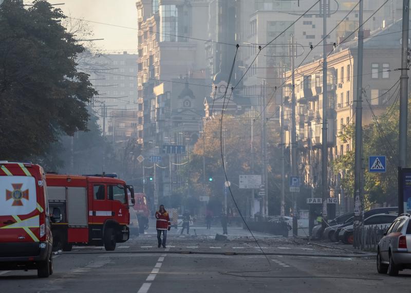 Fotos: Nuevo ataque ruso con drones kamikazes en Kiev