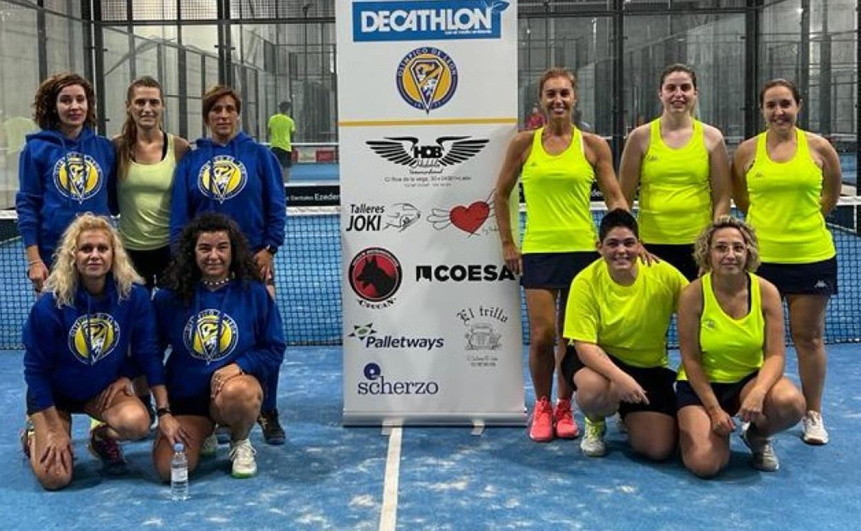 Las integrantes del equipo Decathlón-Olímpico.