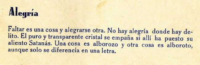 Entre los presos del campo de concentración de San Marcos se repartía un librillo de adoctrinamiento con el manual de 'buenas prácticas'. El libro contenía 'consejos' de obligado cumplimiento. «La masturbación es el suicidio lento y progresivo del individuo que la practica; poco a poco va abriendo su tumba y la de sus descendientes», se puede leer. 