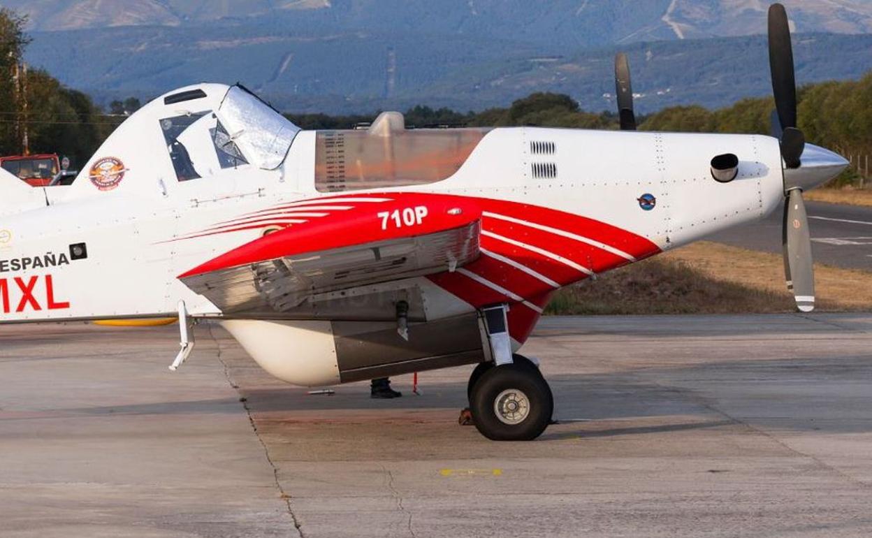 Una avioneta del mismo modelo que la aparecida este viernes en Zamora.