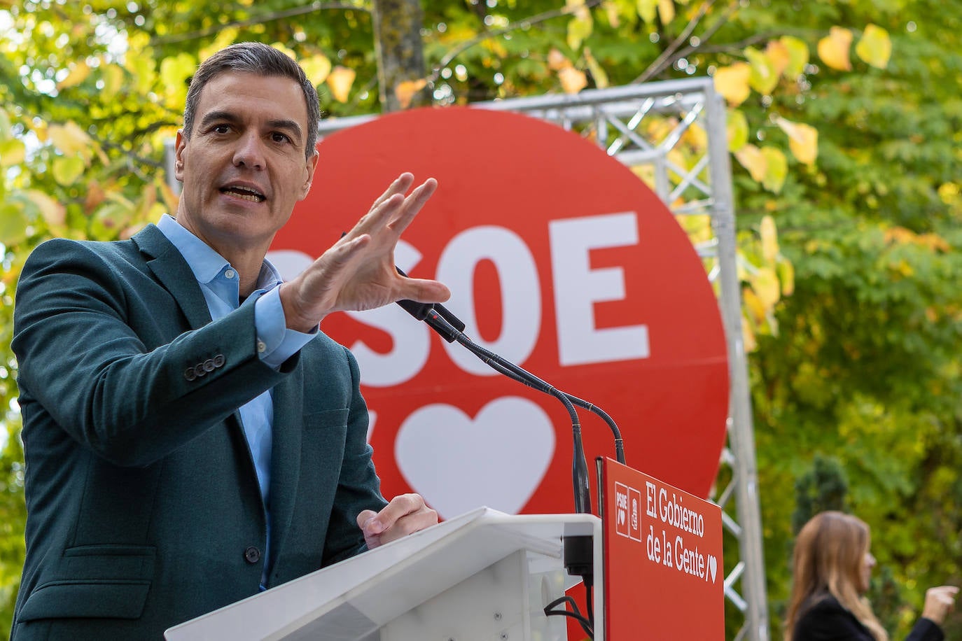 Acto político del PSOE con la participación del secretario general del partido y presidente del Gobierno, Pedro Sánchez