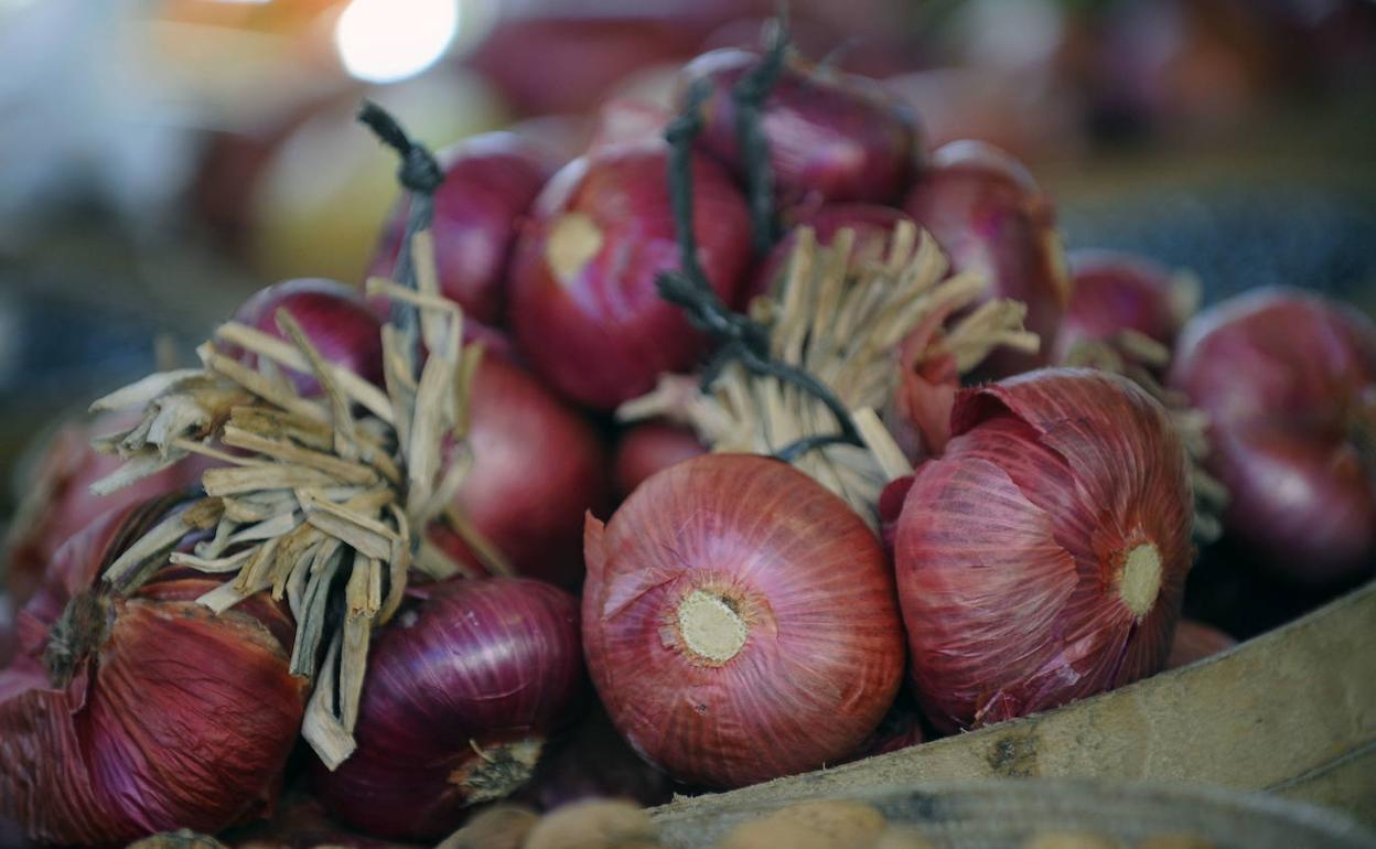 Cebollas rojas. 