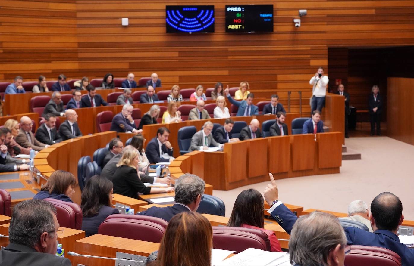 Segunda jornada del Pleno de las Cortes de Castilla y León en la que se aprobará el acuerdo de la Junta por el que se fija el límite de gasto no financiero para el ejercicio 2023.