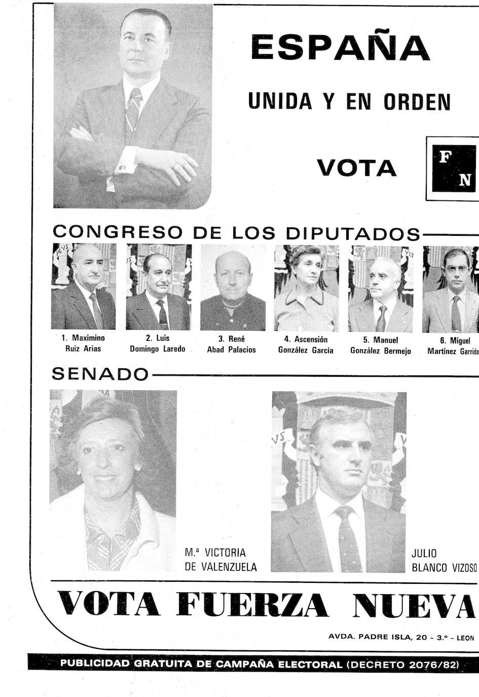 La provincia recuerda los más de 130.000 votos que sirvieron para que el PSOE alcanzara, 'POr el cambio', el gobierno de España. Diez millones de votos encumbraron a Felipe González, que tuvo en León uno de sus mítines más importantes en la historia de la política local con 10.000 asistentes. El PSOE logró el 48,4 % de los sufragios frente a la derecha. Este es el resumen de prensa de la época. 