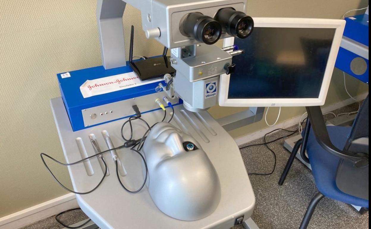 Un instante de los trabajos realizados en los simuladores virtuales. 