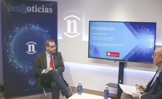 Ibán García del Blanco, durante su entrevista en leonoticias