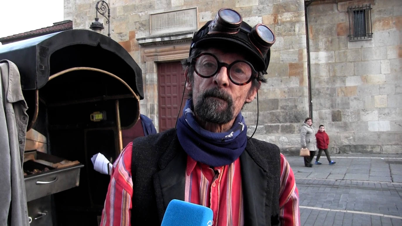 Ángel no entiende de inflacción y la venta de las castañas sigue igual que el pasado año. 