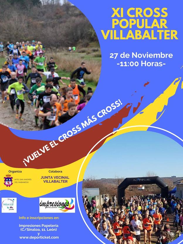 Vuelve el cross más genuino a Villabalter con la 11ª edición de su mítico «Cross popular».