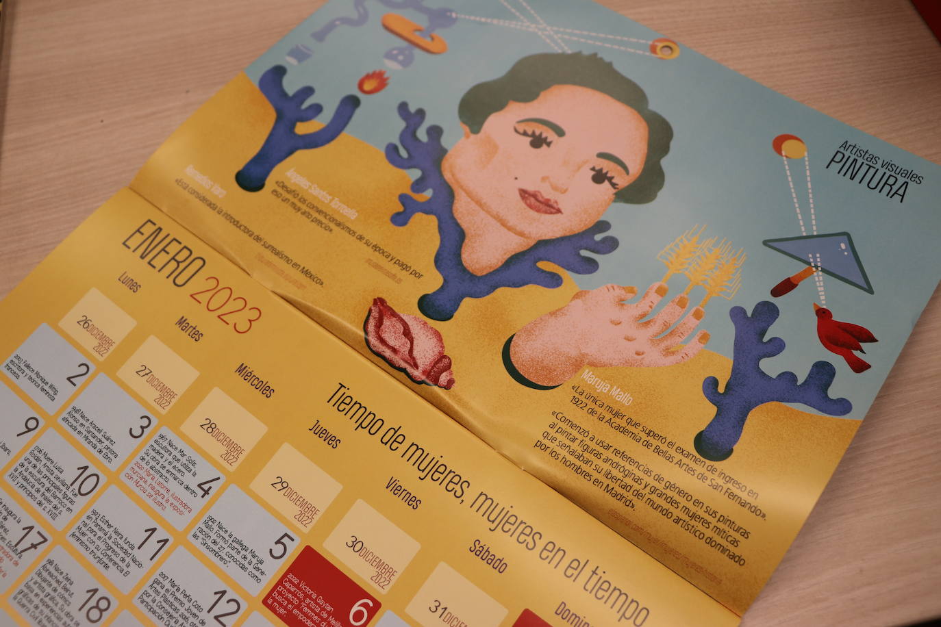 Presentación del calendario 'Tiempo de mujeres, mujeres en el tiempo' que tendrá como protagonistas a artistas visuales.