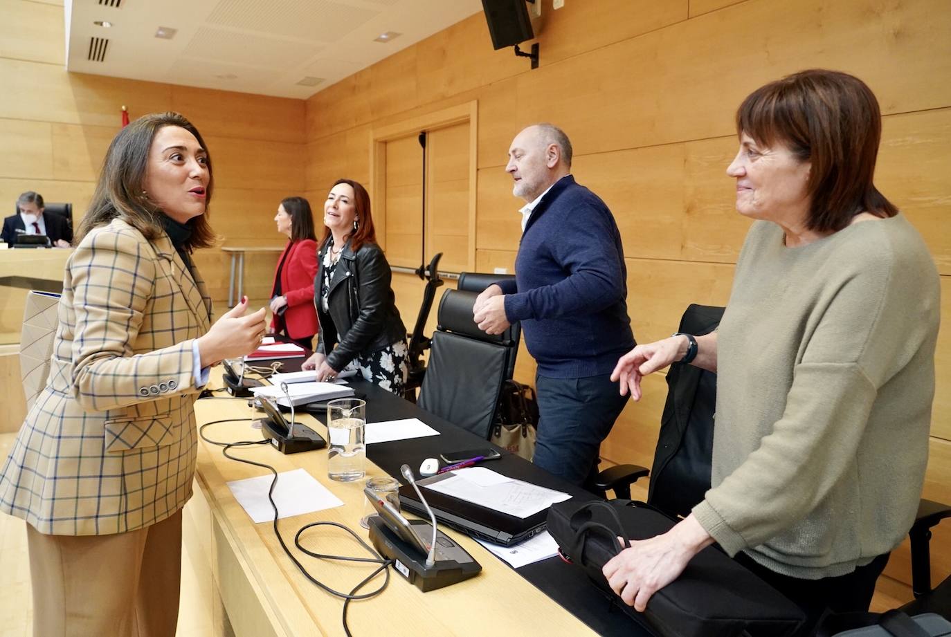 La consejera de Movilidad y Transformación Digital, María González Corral, comparece ante la Comisión de Economía y Hacienda de las Cortes de Castilla y León para explicar el Proyecto de Ley de Presupuestos de la Comunidad para 2023 en lo referente a su departamento..