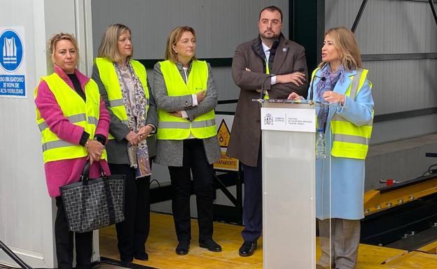 Comparencencia en Campomanes de la ministra de Tranposrtes, Raquel Sánchez.