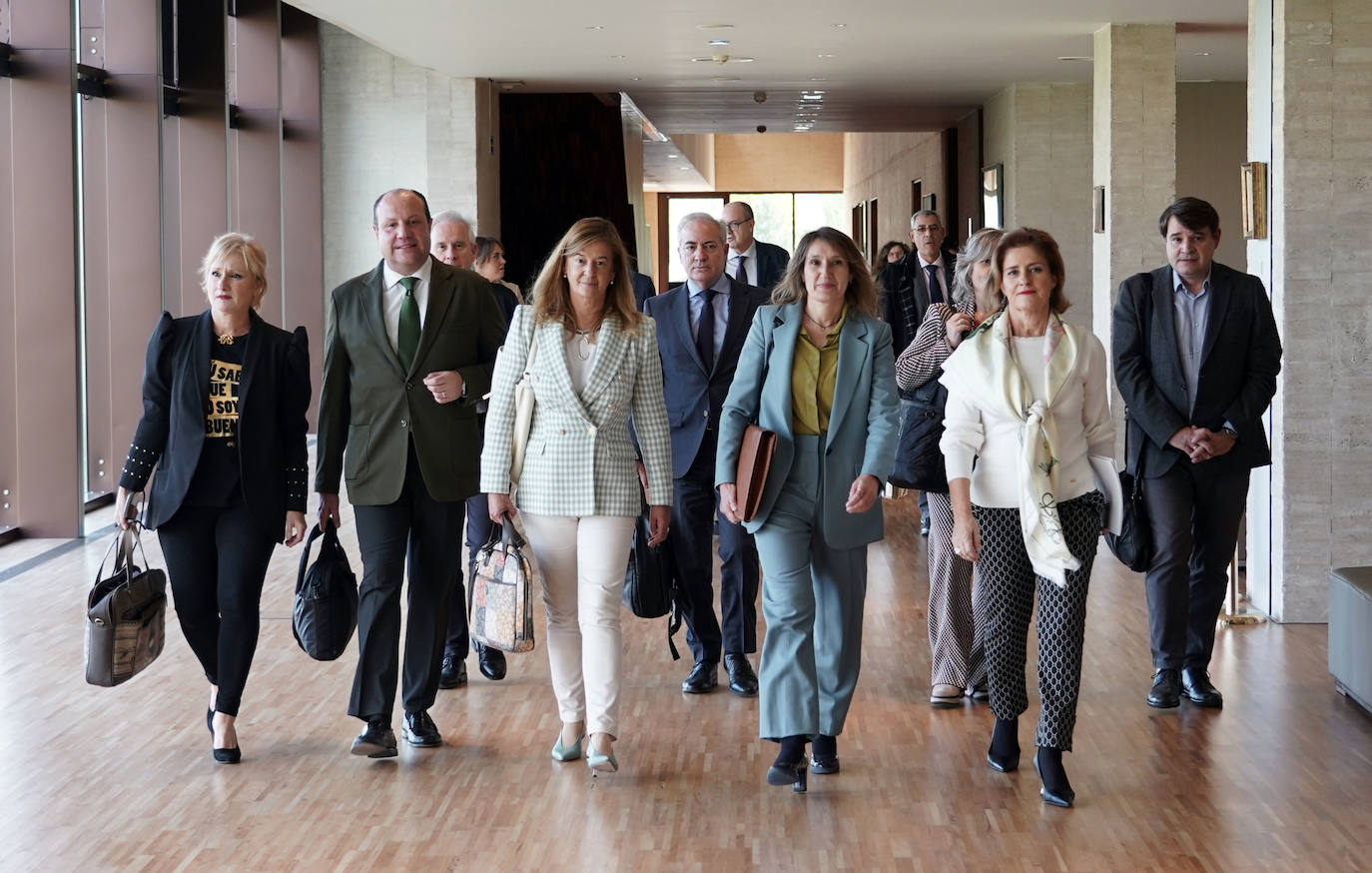 La consejera de Educación, Rocío Lucas, comparece ante la Comisión de Economía y Hacienda de las Cortes de Castilla y León para explicar el Proyecto de Ley de Presupuestos de la Comunidad para 2023 en lo referente a su departamento