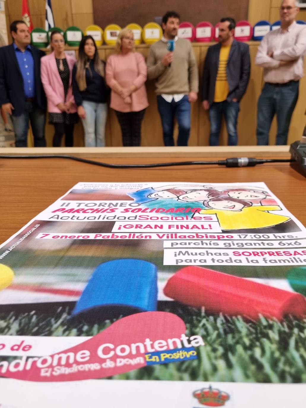 Presentación del 'II Torneo Parchís Solidario ActualidadSocial' de Villaquilambre.