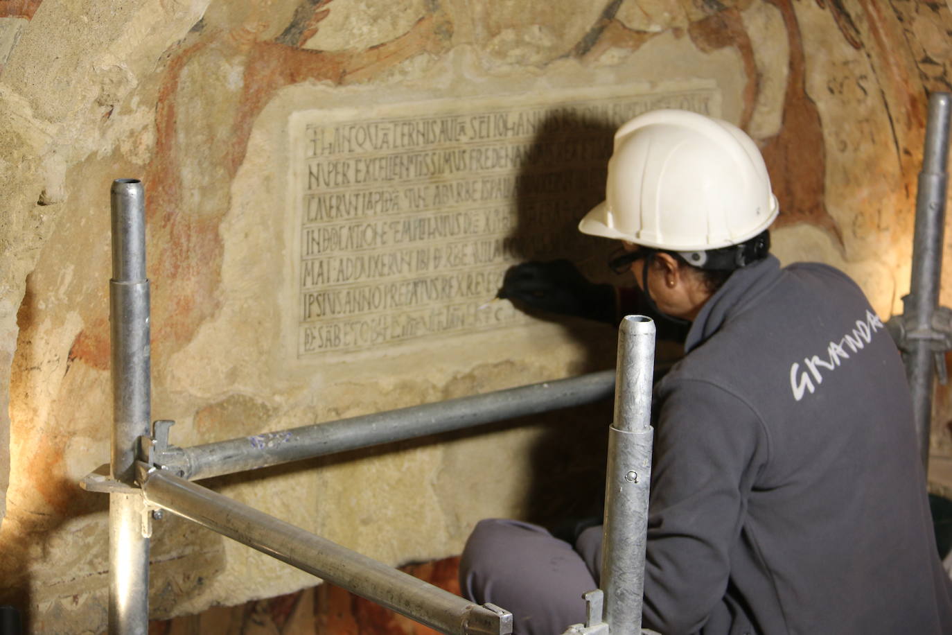 Visita a la restauración de las pinturas del Panteón Real de la Colegiata de San Isidoro