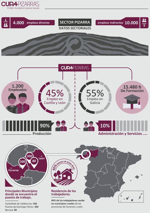 Datos gráficos de Cupa, impulsora del proyecto en Benuza. 