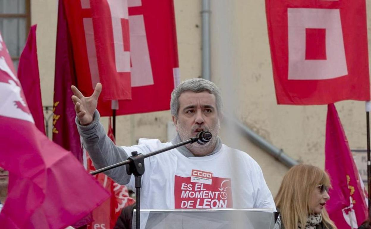 Xosepe Vega, secretario provincial de CCOO. 