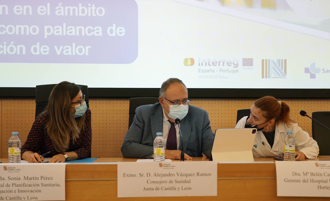 El consejero de Sanidad, Alejandro Vázquez, inaugura la I Jornada de Innovación en Salud en Castilla y León: 'Innovación en el ámbito hospitalario como palanca de generación de valor'.