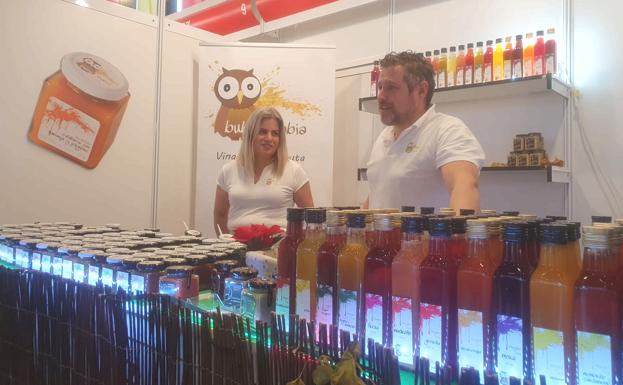 Bubo Babia en su stand de la Feria de Productos de León.