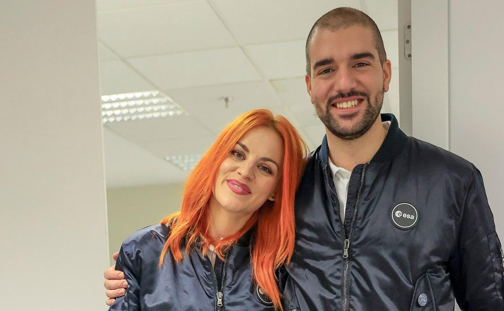 Sara y Pablo posan juntos durante una sesión fotográfica en Madrid esta misma semana. 