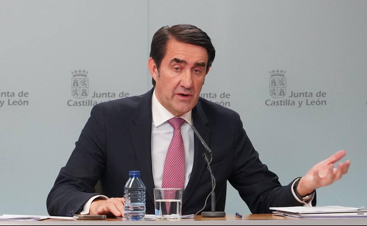 El consejero de Medio Ambiente, Vivienda y Ordenación del Territorio, Juan Carlos Suárez-Quiñones. 