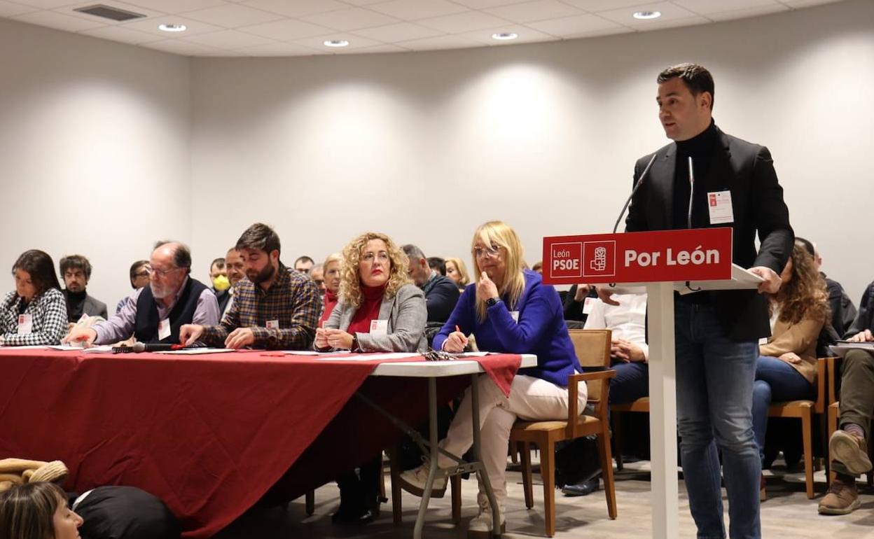 Celebración del Comité Provincial del PSOE en León. 