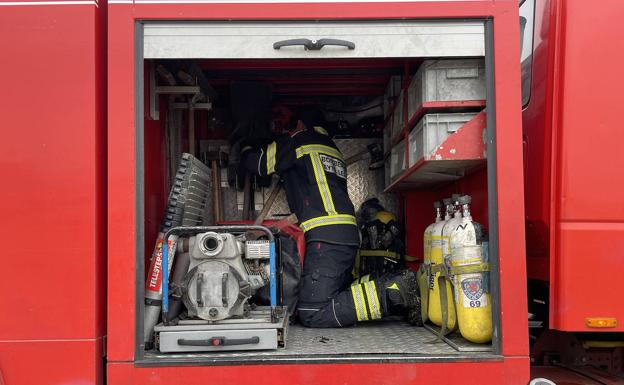 Galería. Actuación de Bomberos de León.