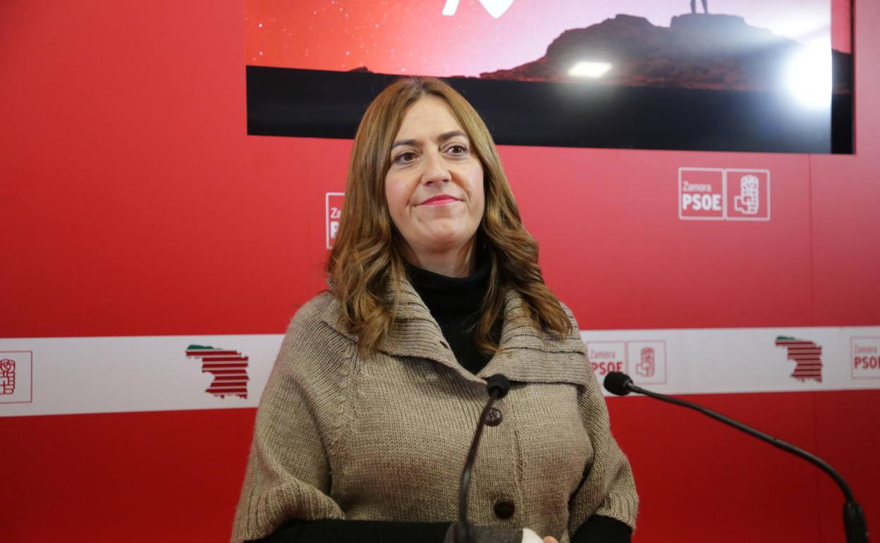 La vicesecretaria general del Partido Socialista de Castilla y León, Virginia Barcones.