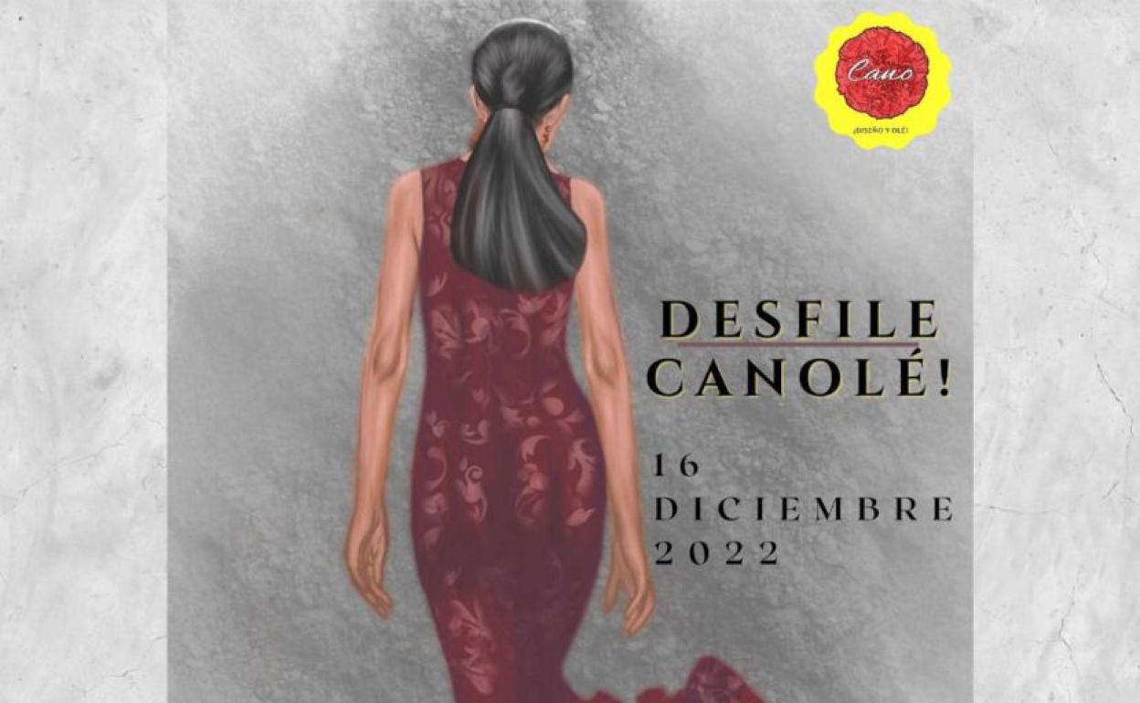 Diseño del cartel del desfile Canolé en el que participará la diseñadora leonesa.