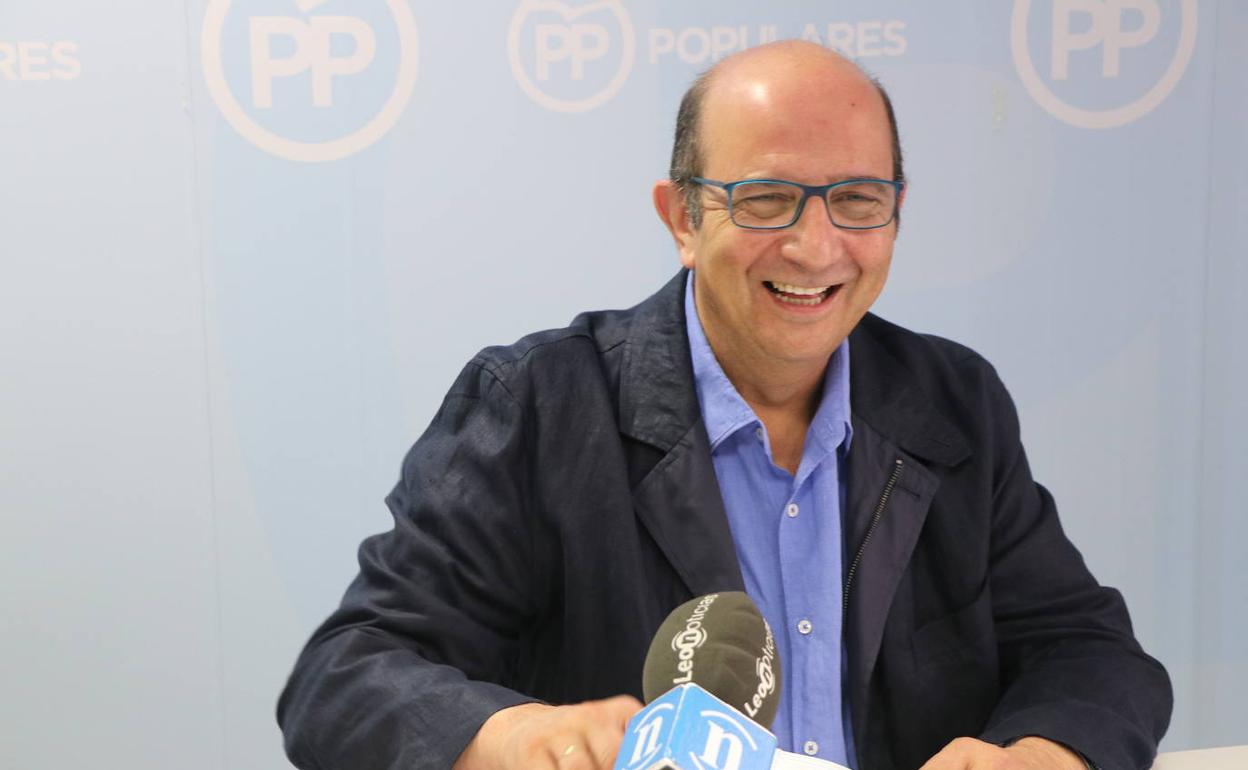 Francisco Castañón, portavoz del grupo Popular en la Diputación de León.