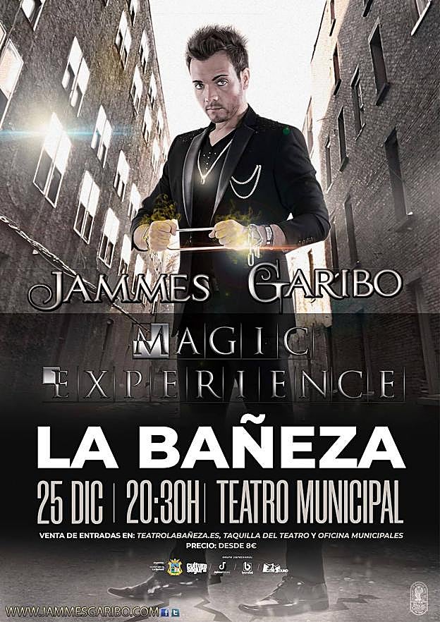 El Teatro Municipal de La Bañeza se viste de magia para acoger a Jammes Garibo.