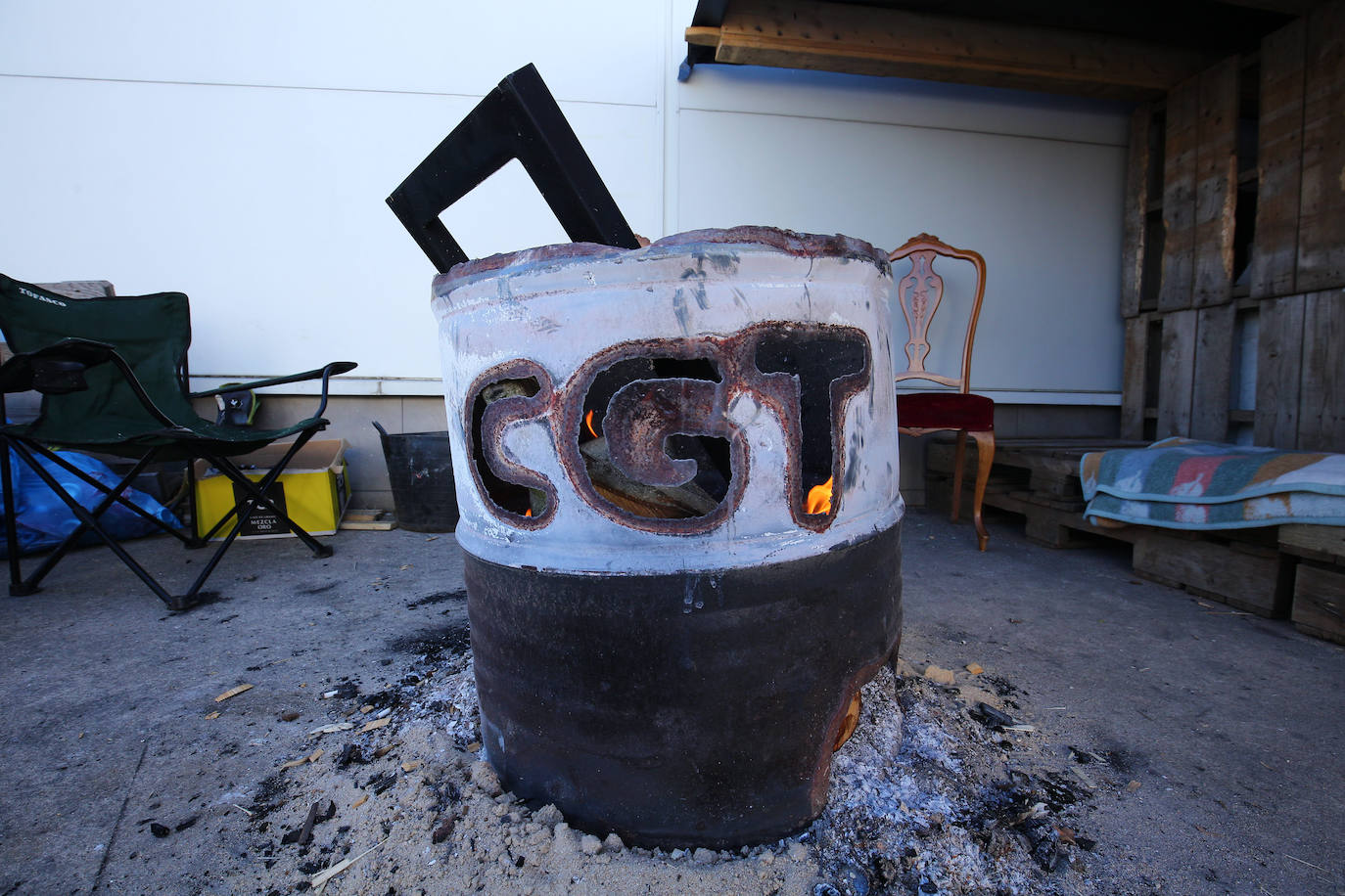 Huelga de la basura en Ponferrada