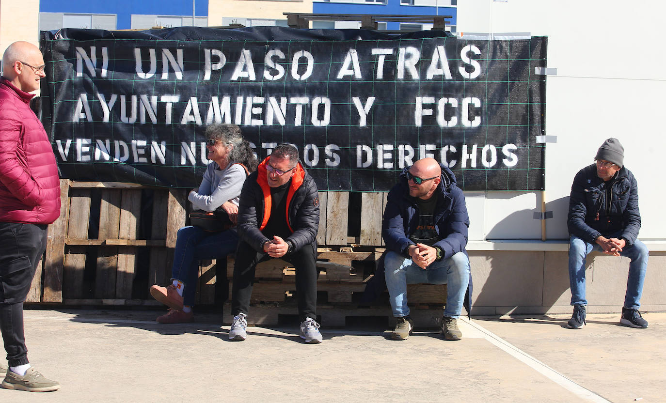 Huelga de la basura en Ponferrada
