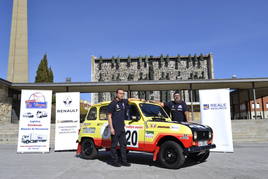 El vehículo Renault 4 del equipo VIRGINIANOS CLASSIC RAID que participará en la Spain Classic Raid.