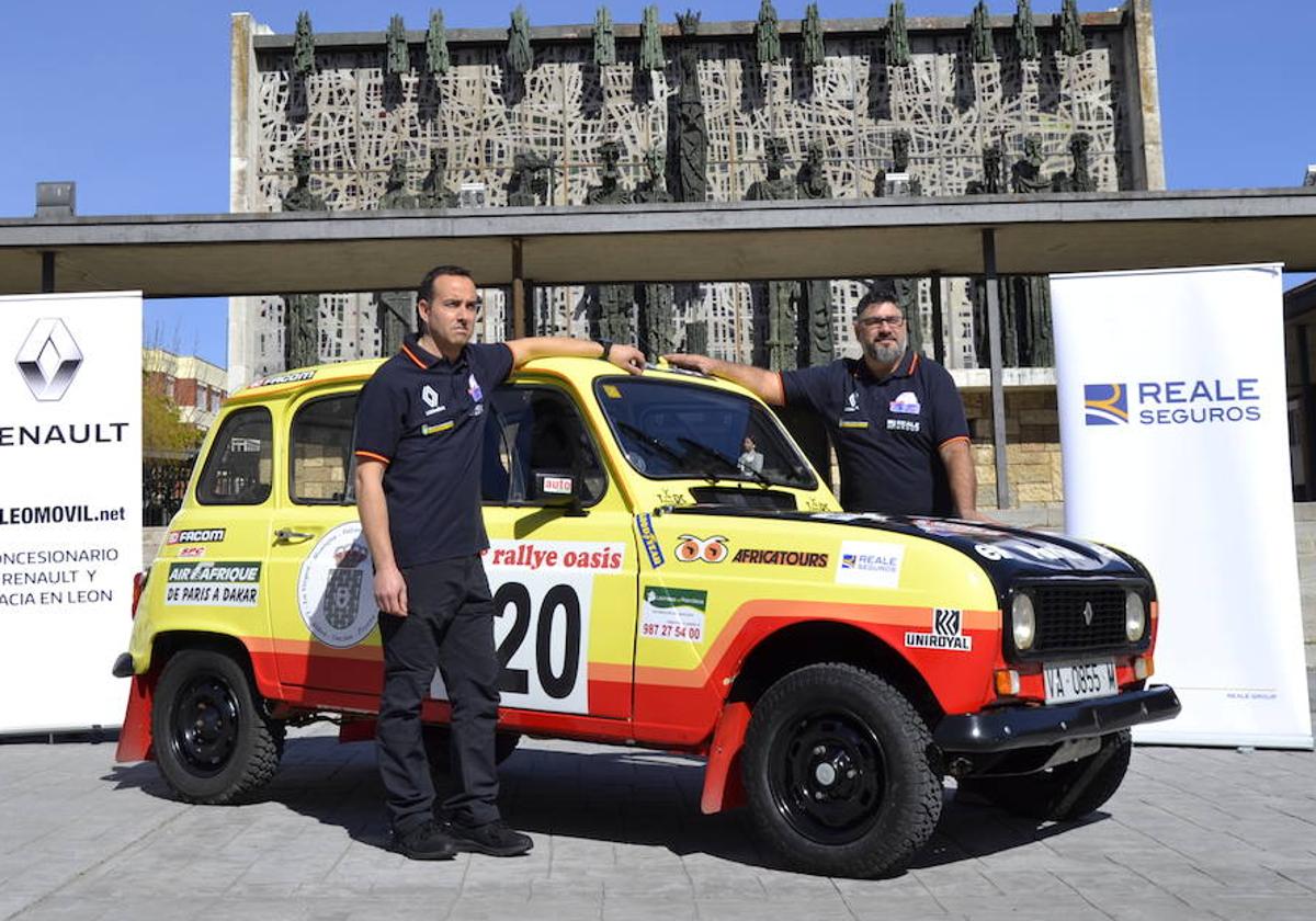 El vehículo Renault 4 del equipo VIRGINIANOS CLASSIC RAID que participará en la Spain Classic Raid.