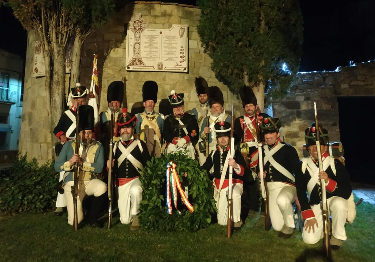 Imagen del primer homenaje realizado en el parque El Aljibe de Astorga