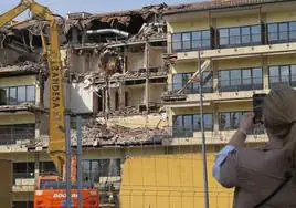 Las máquinas empezaron a demoler la segunda fase de San Marcos en mayo de 2018, sin un proyecto para levantar un hotel con el mismo número de habitaciones.
