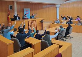 Pleno extraordinario celebrado en el Ayuntamiento de San Andrés del Rabanedo.