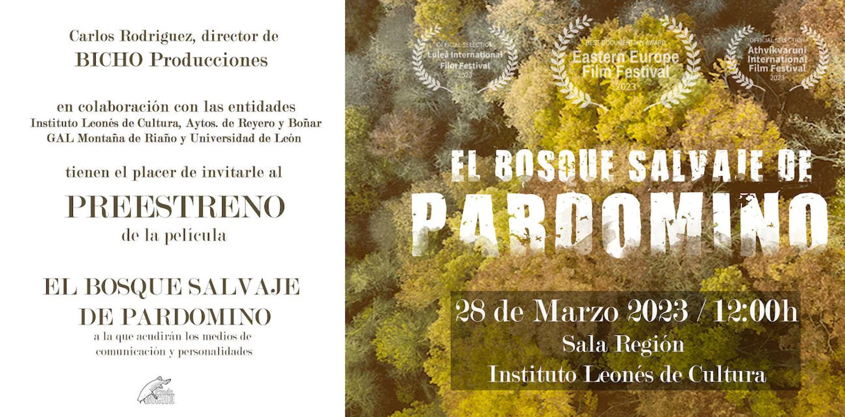 El ILC acoge el preestreno de 'El Bosque Salvaje de Pardomino' |  