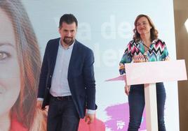 Acto de presentación de la candidata del PSOE a la Alcaldía de Palencia.