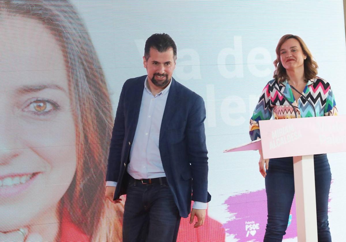 Acto de presentación de la candidata del PSOE a la Alcaldía de Palencia.