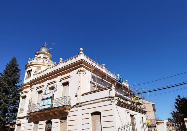 Avanzan las obras en el Palacete.