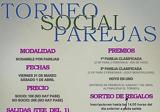 Cartel promocional del evento.