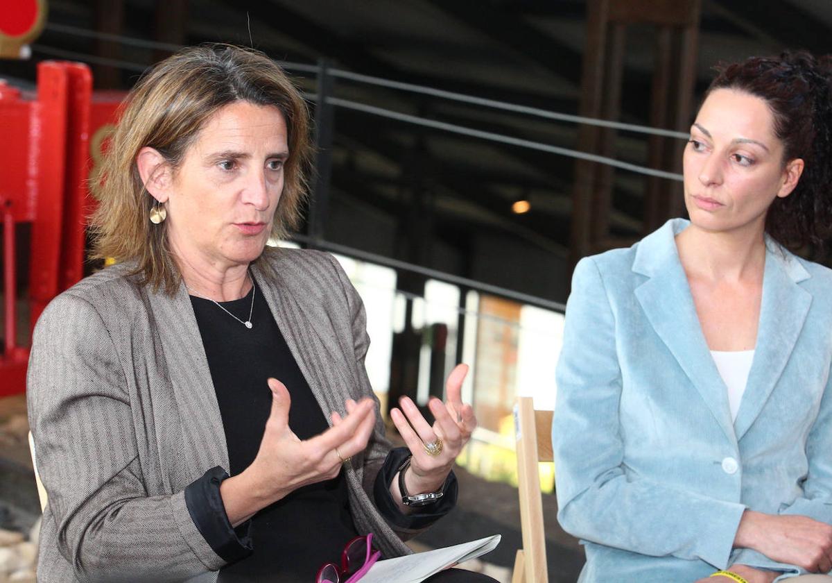 La ministra Teresa Ribera en Ponferrada.