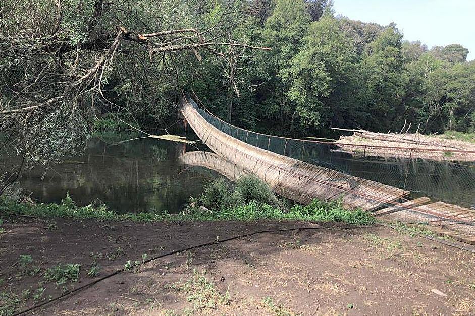 Imagen de la pasarela en Valiña