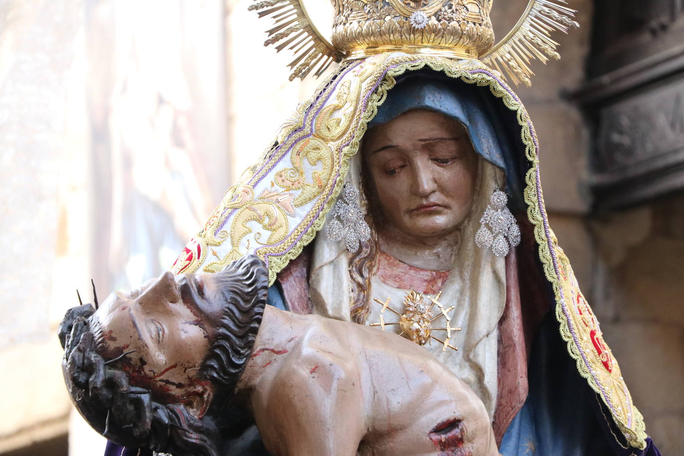 Las imágenes de la Procesión de la Dolorosa