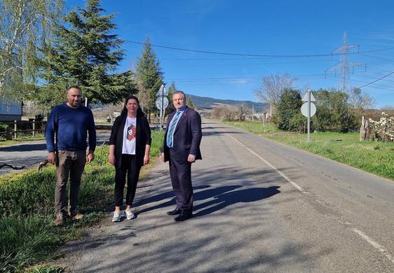 El presidente de la Diputación visitó las obras que se acometerán en esta localidad.